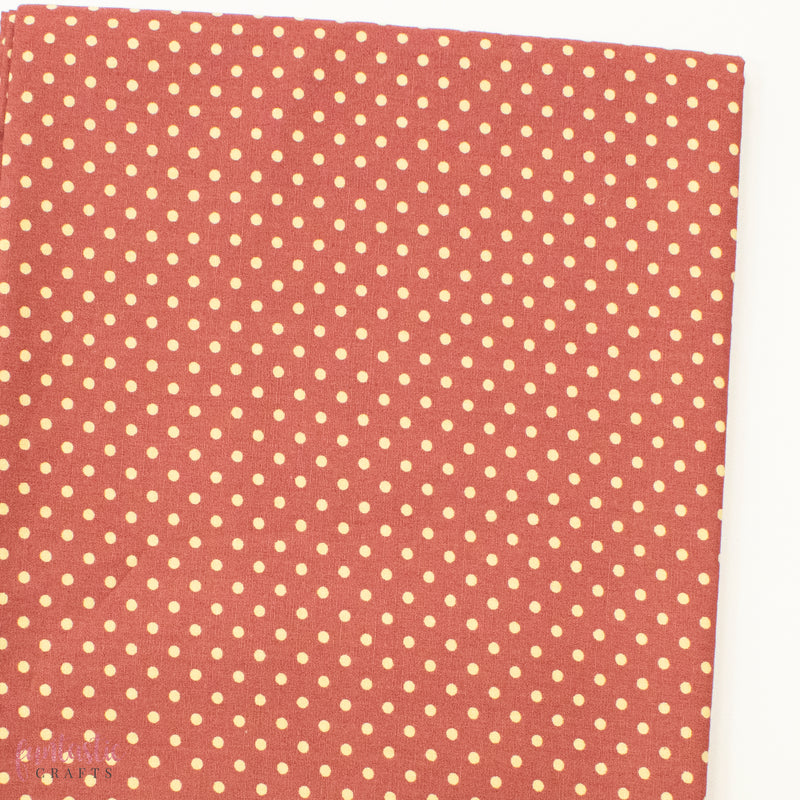 3mm Polka Dots Spots 100% Cotton Fabric - Deep Rose