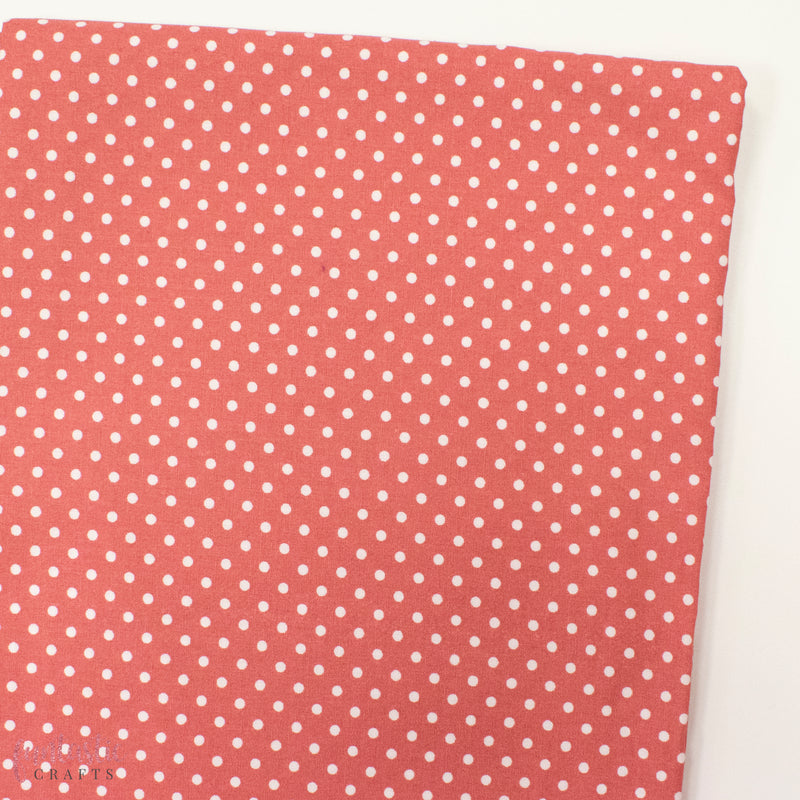 3mm Polka Dots Spots 100% Cotton Fabric - Pink