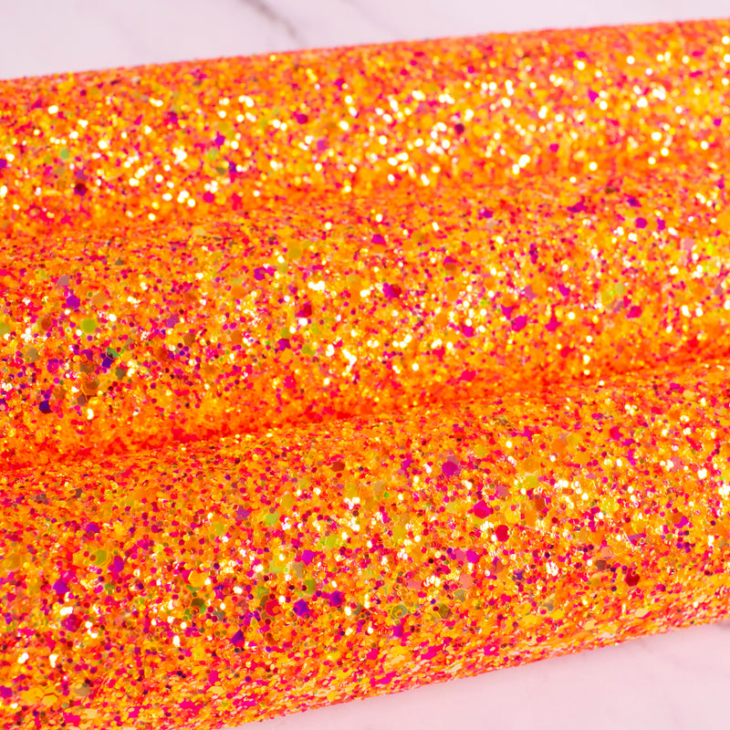 Spooktacular Chunky Glitter Fabric