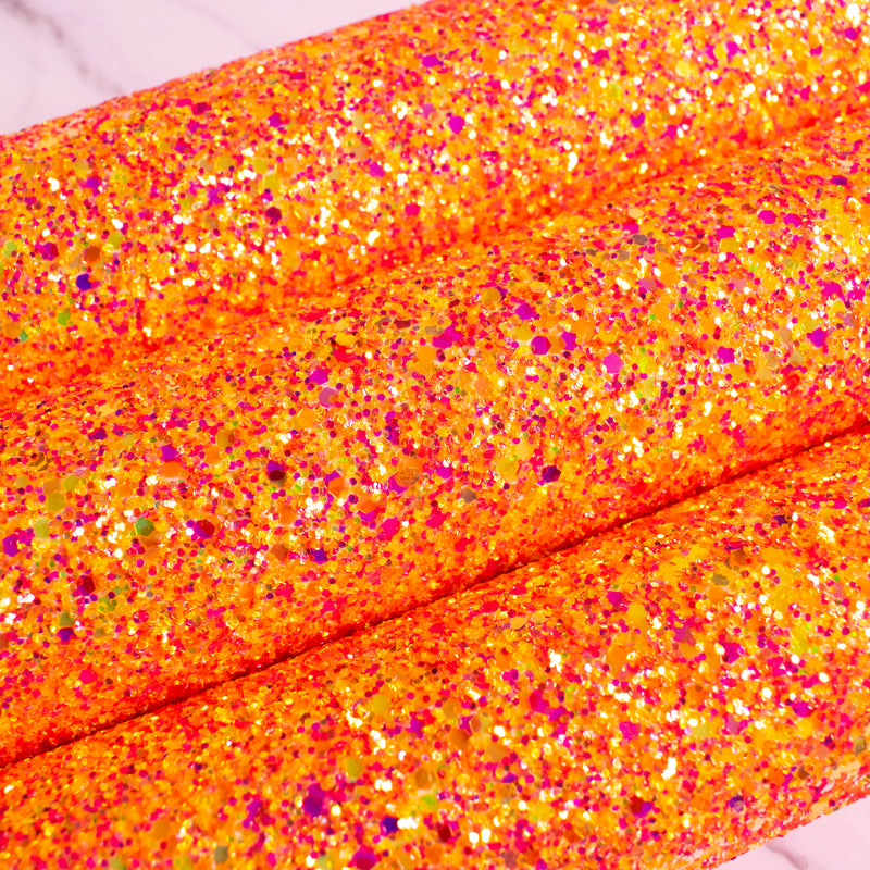 Spooktacular Chunky Glitter Fabric